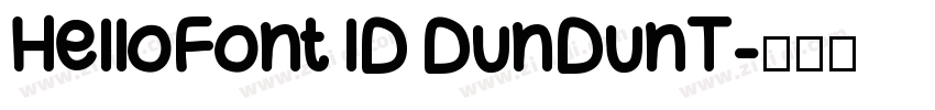 HelloFont lD DunDunT字体转换